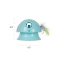 thumbnail image 7 of Catstages 2-in-1 Dart N’ Dash Electronic Feather Cat Toy, Motion-Activated, Ball Track Add-On, Blue, 7 of 7