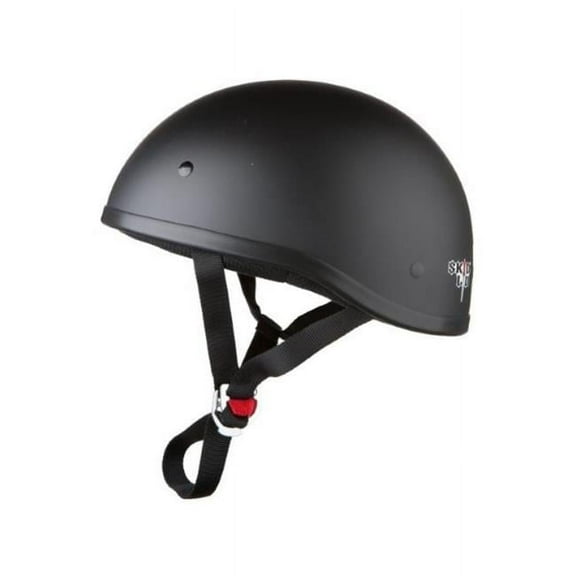 Skid Lid Flat Black Half Helmet XS
