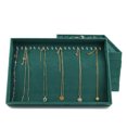 thumbnail image 4 of stanreset Velour Jewelry Tray Bracelet Earring Rectangle Shape Soft Organizer Pin Bangle Brooches Holder for Table Dresser Type 4, 4 of 8