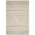 thumbnail image 3 of SAFAVIEH Arizona Teagan Geometric Striped Shag Area Rug, Ivory/Beige, 5'1" x 7'6", 3 of 6