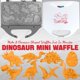 thumbnail image 2 of Máquina para hacer gofres SugarWhisk con forma de dinosaurio eléctrica, 8 formas, 2 of 6