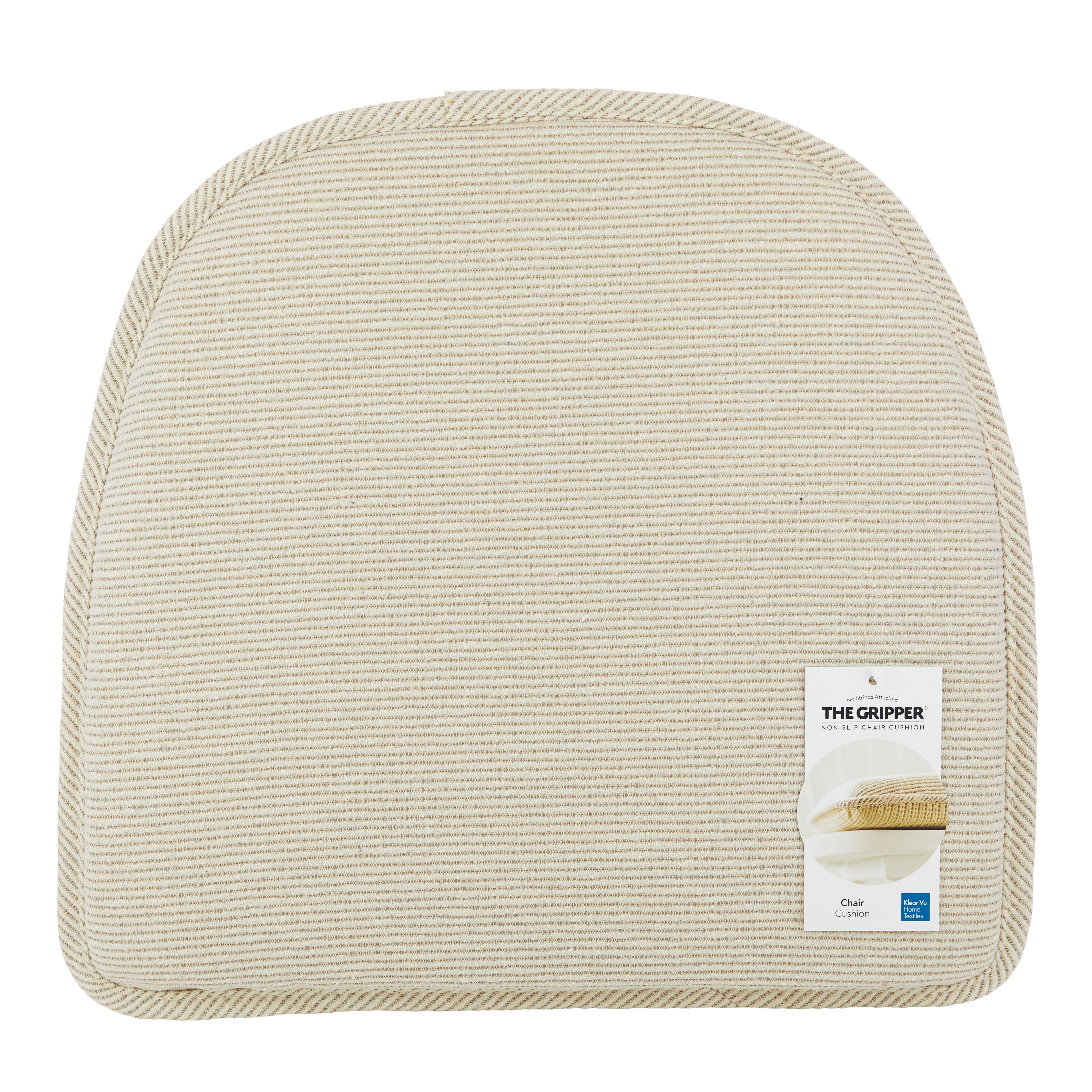 (2 pack) Gripper Non Slip 15" x 16" Venus Natural Chair Cushion