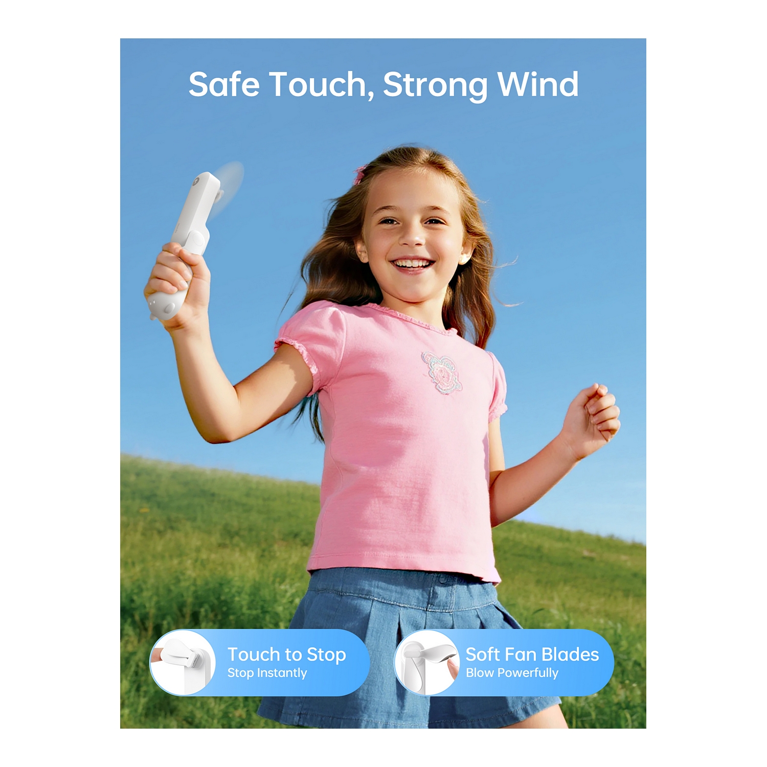 JisuLife Handheld Fan Life8X, White