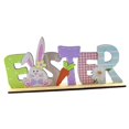 thumbnail image 2 of Adorno de madera de Pascua para primavera, figura impresa, suministros para fiestas, manualidades, juguetes, letrero de mesa, bricolaje, para árbol, escritorio, habitación, Pascua horizontal, 2 of 8