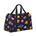 thumbnail image 2 of Bingfone Space Planet Print Travel Duffel Tote Bag,Waterproof Shoulder Weekender Bag For Women and Men Swim Sports Travel Gym Bag，Foldable and expandable bag Lightweight, 2 of 7
