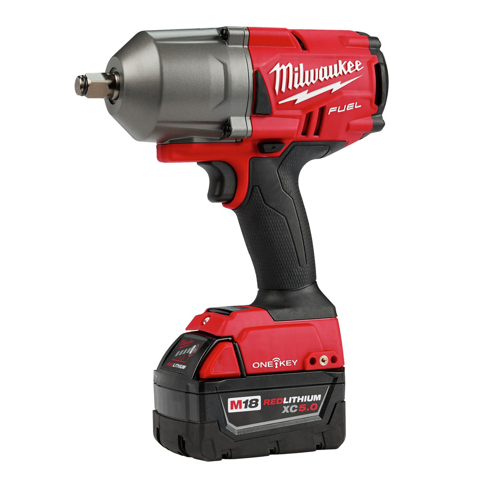 Milwaukee 2863-22 - M18 Fuel 1/2" Hog Ring Anvil 18V 5.0Ah Li-Ion Cordless Impact Wrench Kit