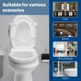 Upgraded One Piece Smart Bidet Toilet, Electric Tankless Toilet with In