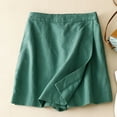 thumbnail image 2 of aidice Shorts for Women Skorts Cotton Linen Elastic High Waisted Lightweight Loose Knee Length Pants, 2 of 5