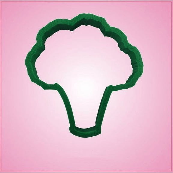 Broccoli Cookie Cutter 3 inches tall, 2-3/4 inches wide