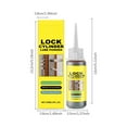 thumbnail image 2 of Lock Core Lubricant Spray Dry Powder Lock Key Smooth Purpose Lubrication Tool 60ml, 2 of 7