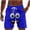 Blue, variant on Yangnuo Men's Cartoon Smile Face Print Swim Trunks Beach Shorts Men's Casual Pocket Elastic Waistband Drawstring Swimming Trunks Beach Pants Shorts