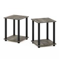 thumbnail image 5 of Furinno SIMPLISTIC Set of 2. 2-Tier Nightstand. Easy Assembly. French Oak, 5 of 5