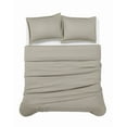 thumbnail image 3 of Cannon Heritage Solid 2-Piece Twin XL Duvet Set in Greige, Polyester , Adult, All Season, OEKO-TEX Certified, 3 of 6