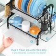 thumbnail image 3 of Dish Drying Rack, 304 Stainless Steel 2-Tier Dish Rack with Utensil Holder, Cutting Board Holder and Dish Drainer for Kitchen Counter, 3 of 6
