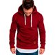 thumbnail image 2 of Sudaderas con capucha de los hombres Sudadera con capucha Sudaderas con capucha de manga larga de mo Abanopi Borgoña M, 2 of 5