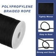 thumbnail image 3 of 1/16 Inch Polypropylene Rope Braided Ropes, 328ft Nylon Rope Black, 3 of 6