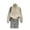 white gray, variant on Women’s Vintage Short Denim Jacket with Removable Faux Fur Collar, Warm Fleece-Lined Jean Coat, Fashion Cropped Casual Outerwear for Fall and Winter