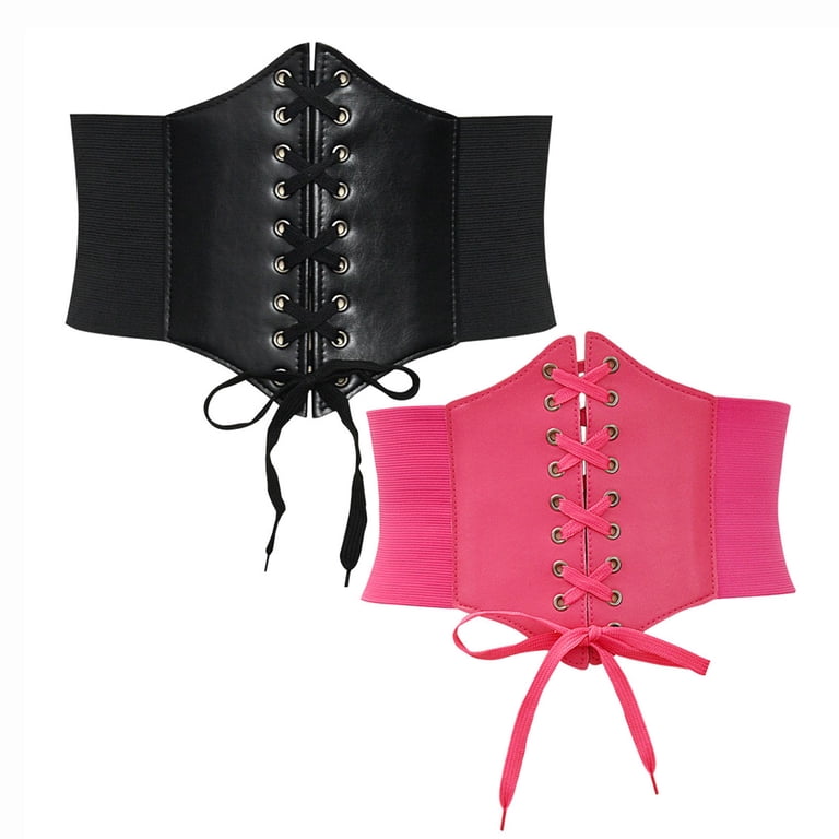 Women\'s Corset Belt Vintage Lace-up Cinch Elastic Waist Belt GRACE KARIN Womens Corset Belt Vintage Lace-up Cinch Elastic  main image 2