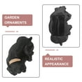 thumbnail image 3 of EXHUMKY 1Pack Resin Key Hider Box for Home Security Black Outdoor Use Garden Accessory Puppy, 3 of 8