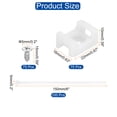 thumbnail image 2 of Uxcell 75Pcs Magnetic Zip Tie Mount with Cable Zip Ties and Tapping Screw,White, 2 of 6