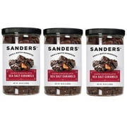 Sanders Dark Chocolate Sea Salt Caramels 36 oz. each. Pack of 3.