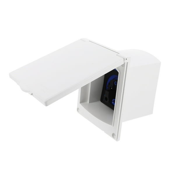 KAKOWELY Rv Inlet Socket Shore Power Inlet Generator Inlet Box Outdoor Power Inlet Box 16A,5.51X"X4.53"X3.82"