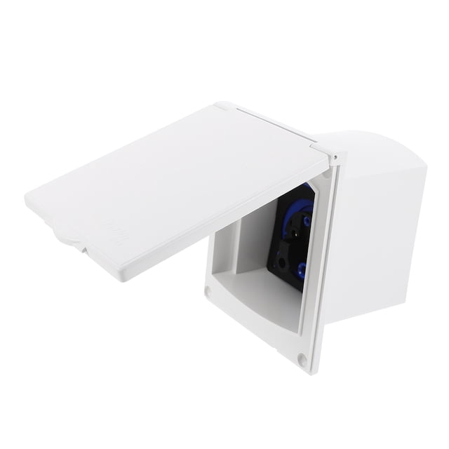 KAKOWELY Rv Inlet Socket Shore Power Inlet Generator Inlet Box Outdoor Power Inlet Box 16A,5.51X"X4.53"X3.82"