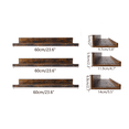 thumbnail image 4 of Floating Wall Shelves Set of 3, 24 inch Brown Mounted Storage Shelf for Kitchen, Home, Bedroom, 4 of 6