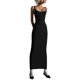 thumbnail image 1 of VISgogo Vestido largo sin mangas para mujer, para adultos, ajustado, de color sólido, con correa de espagueti, de una sola pieza VISgogo moda, 1 of 10