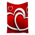 thumbnail image 6 of Aufmer Valentine‘s Day Blanket, Flannel Throw Blanket with Love Heart Pattern, Soft Cozy Couch Blanket for Bedroom, Sofa, Warm Washable Small Blanket for Women, Romantic Holiday Gift for Girlfriend, 6 of 7