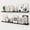 Black, variant on Picture Ledge Shelf, Floating Shelves Set of 2 , Wood Wall Shelves with Lip, Wall Decor Storage for Bedroom Living Room Bathroom Kitchen Nursery Photo Picture