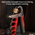 thumbnail image 6 of Grip Strength Trainer, Hand Grip Strengthener with Adjustable Resistance 11-220Lbs(5-100KG), Automatic Counter, Ergonomic Design, Forearm Strengthener for Musicians Athletes and Injury Recovery, 6 of 6