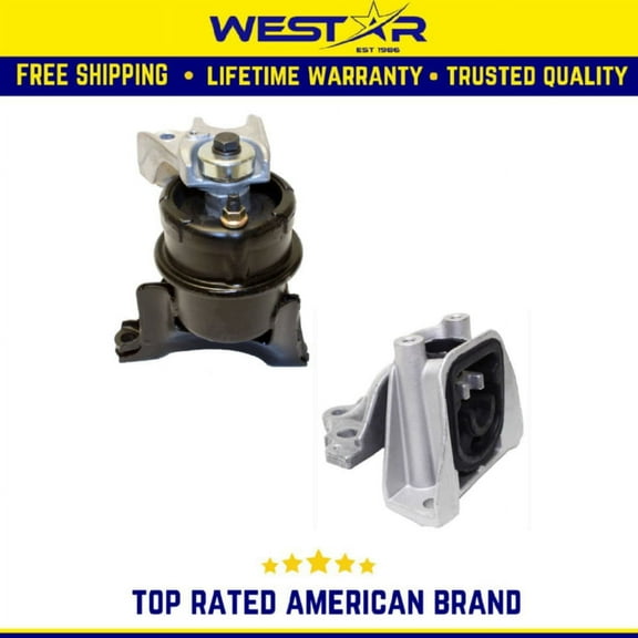 Engine Motor & Trans Mount 2PCS Set Compatible for 2006-2011 Honda Civic 1.3L Hybrid Replaces 9624 9617