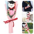 thumbnail image 2 of KAKOWELY Ramo de oso de graduación, lindo oso con flores artificiales, decoraciones para fiesta de graduación, regalo de temporada de graduación para graduados., 2 of 5