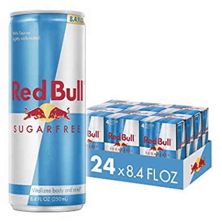 (24 Cans) Red Bull Sugar Free Energy Drink, 8.4 fl
