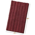thumbnail image 3 of Clara Clark Chenille Super Absorbent Bath Mat - Extra Soft - Shower and Bath Room - Machine wash dry - Size Extra Large 44 x 26 - Red, 3 of 8