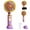 Purple, variant on Portable Floral Mini Fan with Phone Stand, 3 Speed Rechargeable Handheld Desk Fan with Base, Lightweight Small Personal-Fan for Home Office Desk Camping Hiking Travel (Orange)