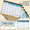 thumbnail image 2 of Large Wall Calendar 2026-2027 Featuring Monthly Planner Layout, Functional Academic Schedule Organizer for Office & Home Planning, Decorative Paper Calendar with 12 Months Design,, 2 of 8