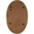 thumbnail image 6 of Kate and Laurel Rollo Midcentury Oval Metal Framed Mirror, 20 x 30, Gold, Decorative Modern Mirror Decor for Wall, 6 of 9