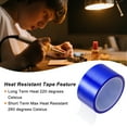 thumbnail image 4 of Uxcell 2 Rolls Heat Tape High Temperature Heat Resistant Tape 50mmx33m(108ft) Sublimation Thermal Tape Blue, 4 of 5
