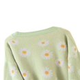thumbnail image 3 of Cardigan Tricoté pour Femmes Manches Longues Col en V Pull Imprimé Simple Boutonnage Mode Urbaine, 3 of 6