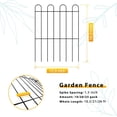 thumbnail image 2 of Decorative Garden Fence, 25-Pack No Dig Animal Barrier Border Fencing, 2 of 7