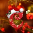 thumbnail image 5 of dajkiuy Christmas Decorations 2024 New 26 Letter Christmas Hat Christmas Pendant - Acrylic Car Pendant Saint Decoraction for Indoor, Bedroom, Wedding, Party, Christmas, Tree(C), 5 of 5