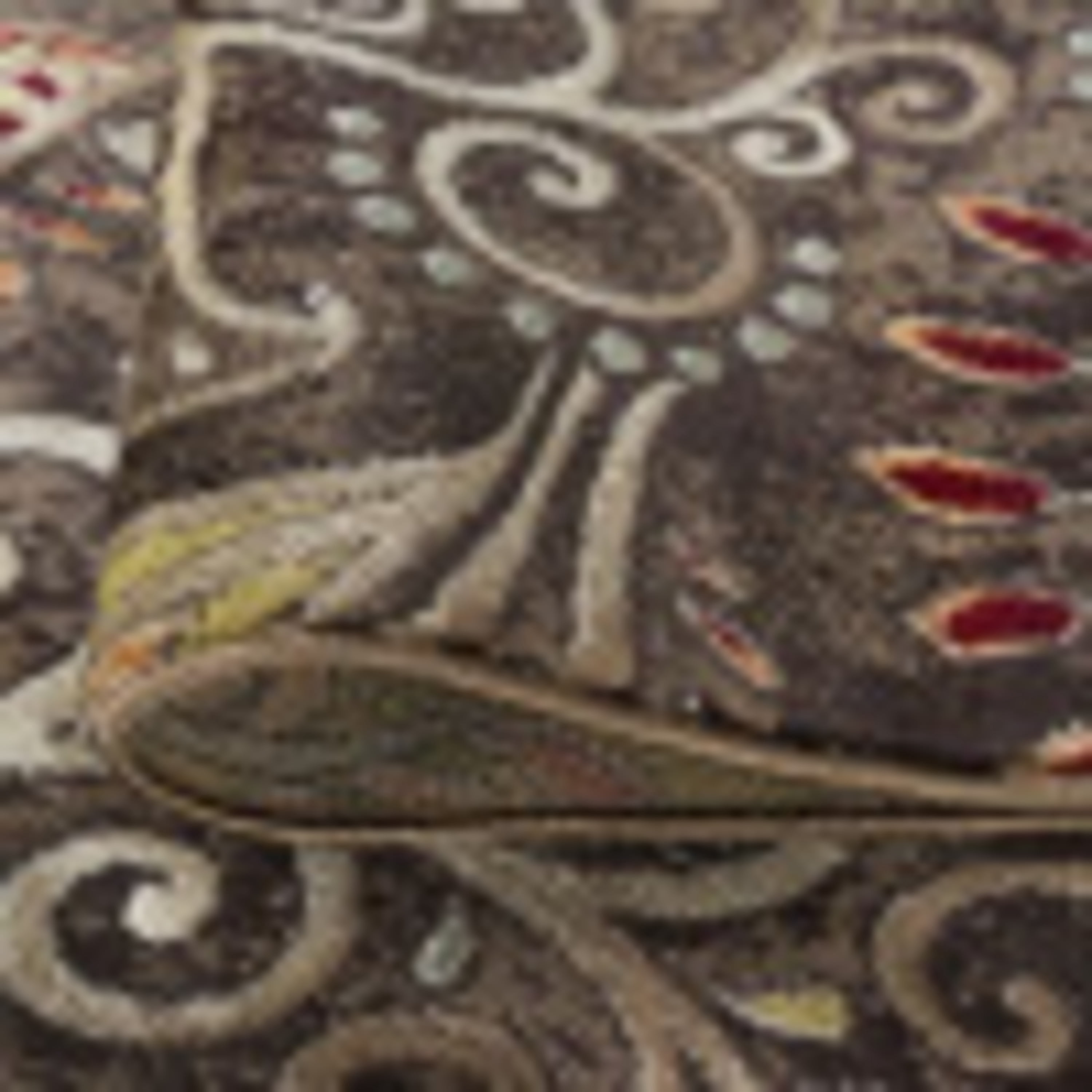 Capri Transitional 8' x 10' Brown and Beige Polypropylene Indoor Area Rug