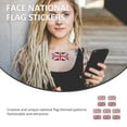 thumbnail image 3 of Patriotic Sticker Face National Flag Stickers for Decor Assorted Color Waterproof Temporary Decals 5 Sets, 3 of 8