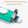 thumbnail image 4 of Memoria Usb 3 En 1 Usb Lightning, Android, Pc 1 Tera 1tb Verde, 4 of 5