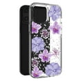 thumbnail image 2 of Reiko Pressed Dried Flower Design Phone Case for iPhone 14 Pro in Purple, 2 of 4
