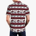 thumbnail image 4 of Balery Buffalo Plaid Forest Printed Men’s Short Sleeve Polo Shirt, Midweight Men's Shirt,Golf Polo shirts -X-Large, 4 of 9