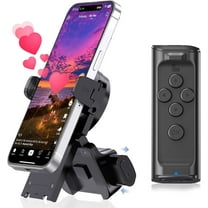 DUSKEEP Click to See Full View Remote Control Scrolling for Tiktok with Phone Stand,Page Turner for Kindle App E-Book,Bluetooth Camera Shutter Remote for IPhone, Android,iOS,iPad,Tablet