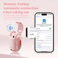 thumbnail image 6 of Pink Heart Wireless Earbuds for Girls Kids, Cute Small Mini Tiny Invisible Earbuds Wireless Bluetooth for Small Ears Canals Women Rose Gold Kawai Blue Tooth Ear Buds for iPhone Android, 6 of 9